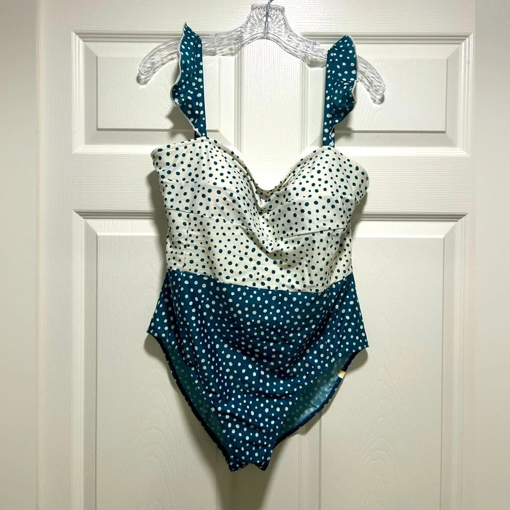 Summersalt The Ruffle Oasis One Piece Sz 12 - Picture 3 of 9